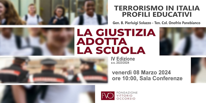 La giustizia adotta la scuola evento 1